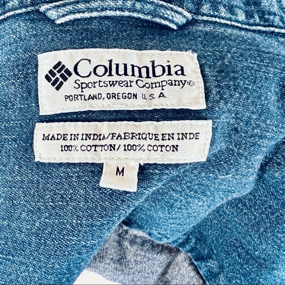 Vintage Menβs Denim Columbia Shirt - Picture 12 of 13